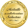 Médaille du collaborateur séducteur (20x20cm) - Sticker/autocollant