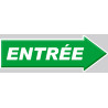 Entrée flèche droite (29,7x10cm) - Sticker/autocollant
