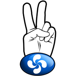 salut de motard basque (15x7,2cm) - Sticker/autocollant