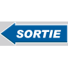 Sortie flèche gauche (21x7.2cm) - Sticker / autocollant