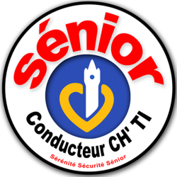 Conducteur Sénior CH'TI (10x10cm) - Sticker/autocollant