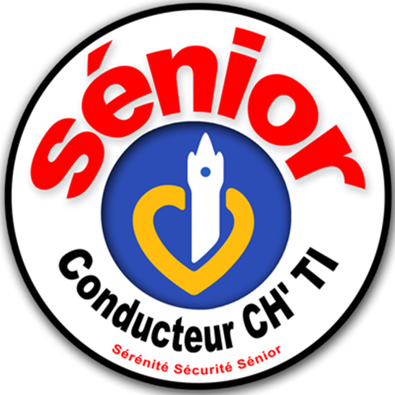 Conducteur Sénior CH'TI (15x15cm) - Sticker/autocollant