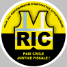 RIC Gilets jaunes (10cm) - Sticker/autocollant