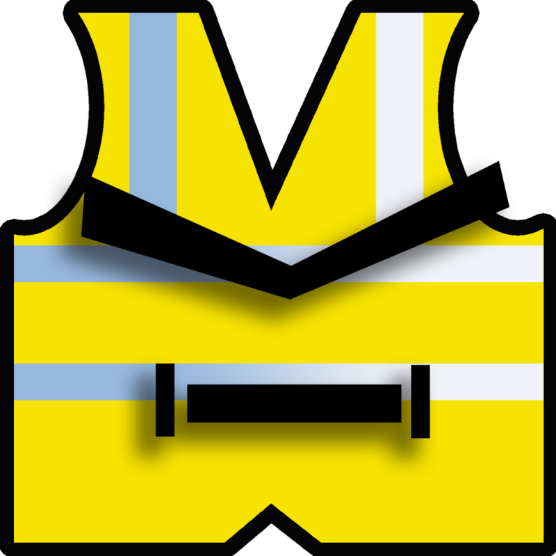 gilets jaunes (10cm) - Sticker/autocollant