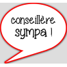 Conseillère sympa (10x9cm) - sticker/autocollant