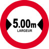 Largeur de passage 5.00m - 15cm - Sticker/autocollant