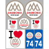 Chamonix-Mont-Blanc (8 autocollants variés) - Sticker/autocollant