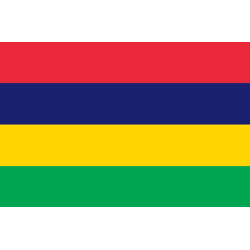 Drapeau îles Maurice (19.5x13cm) - Sticker/autocollant