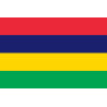 Drapeau îles Maurice (19.5x13cm) - Sticker/autocollant
