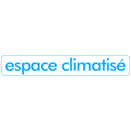 espace climatisé - 29x5cm - Sticker/autocollant