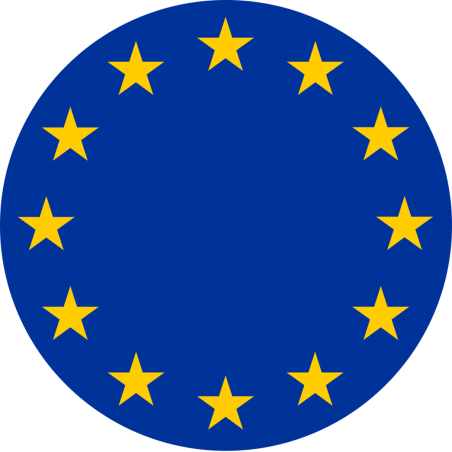 UE - Union Européenne (5x5cm) - Sticker/autocollant