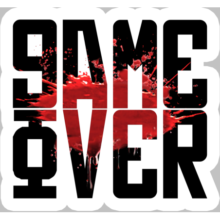 Game Over (10x10cm) - Sticker/autocollant