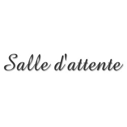 Salle d'attente A (28x7cm) - Sticker/autocollant
