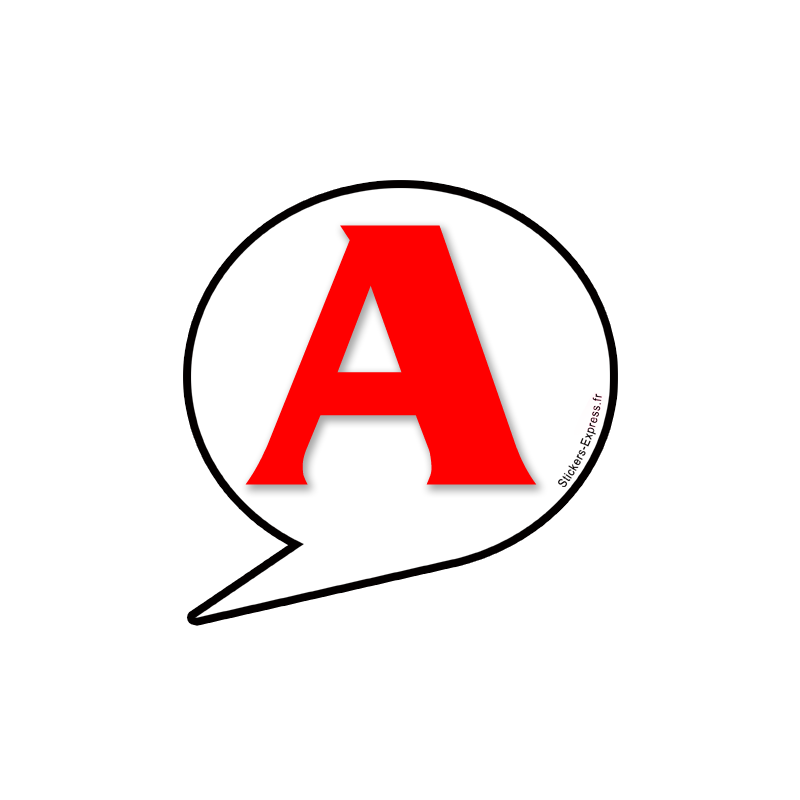 A bulle 8 - 15cm - Sticker/autocollant