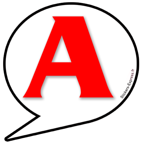 A bulle 8 - 15cm - Sticker/autocollant