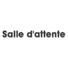 Salle d'attente E (28x7cm) - Sticker/autocollant