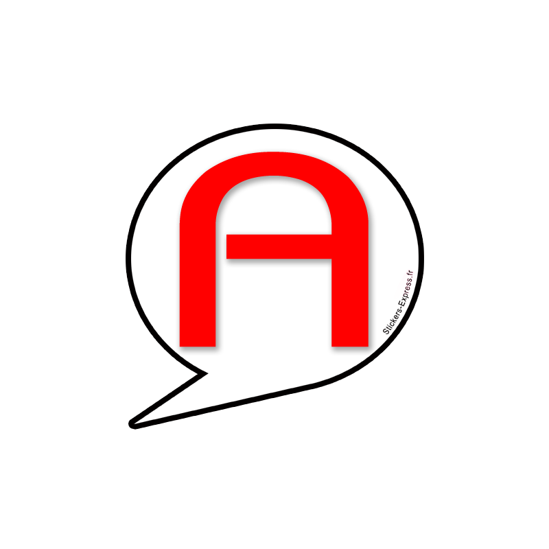 A bulle 10 - 15cm - Sticker/autocollant