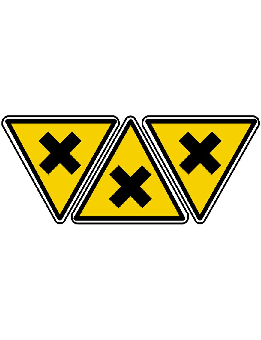 nocif irritant (3fois 10x9cm) - Sticker/autocollant