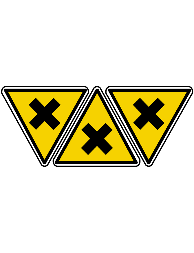 nocif irritant (3fois 10x9cm) - Sticker/autocollant
