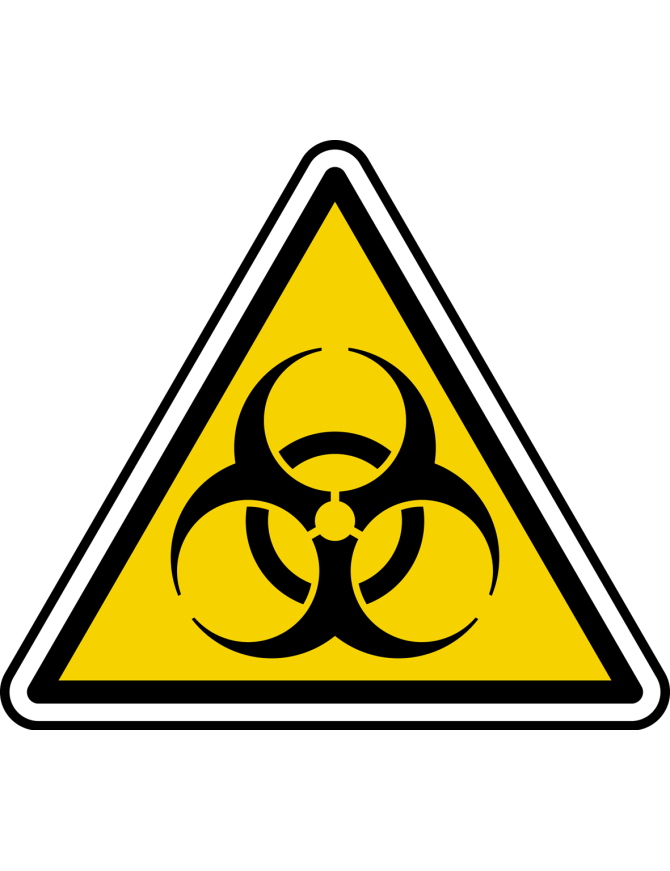 risque biologique (10x9cm) - Sticker/autocollant