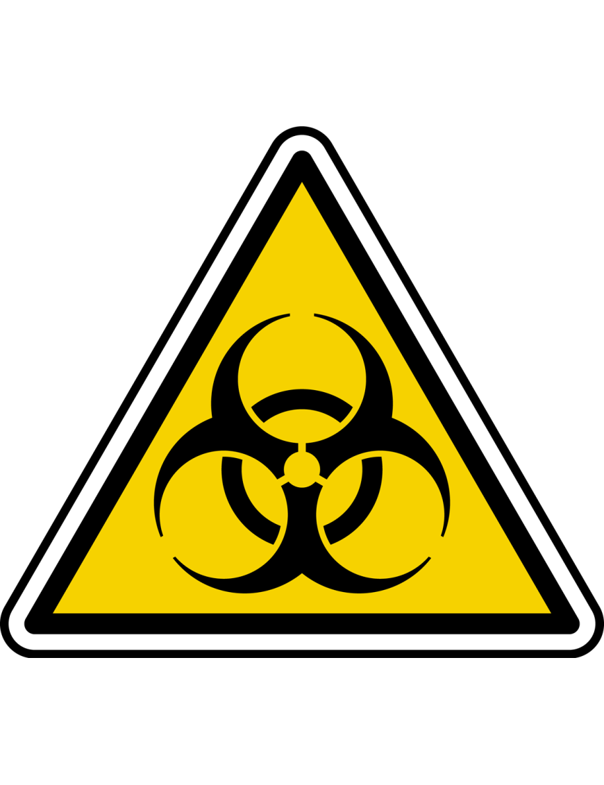 risque biologique (15x13.5cm) - Sticker/autocollant