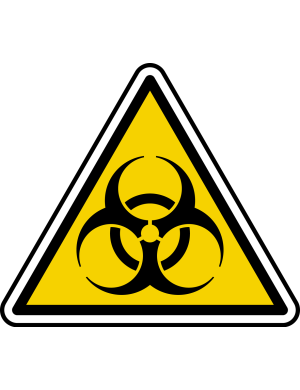 risque biologique (20x18.2cm) - Sticker/autocollant