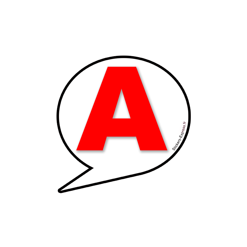 A bulle 1 - 15cm - Sticker/autocollant
