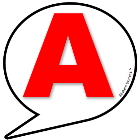 A bulle 1 - 15cm - Sticker/autocollant