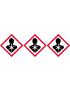 produits cancérogènes mutagènes toxiques - 3 fois 10cm - Sticker/au