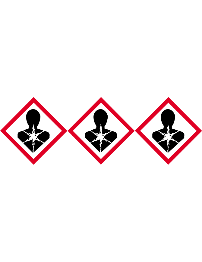 produits cancérogènes mutagènes toxiques - 3 fois 5cm - Sticker/aut