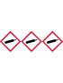 produit gaz sous pression - 3 fois 5cm - Sticker/autocollant