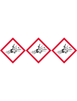 produits peuvent exploser - 3 fois 10cm - Sticker/autocollant