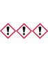 produits chimiques (3 fois 5cm) - Sticker/autocollant