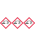 produits corrosifs - 3 fois 5cm - Sticker/autocollant
