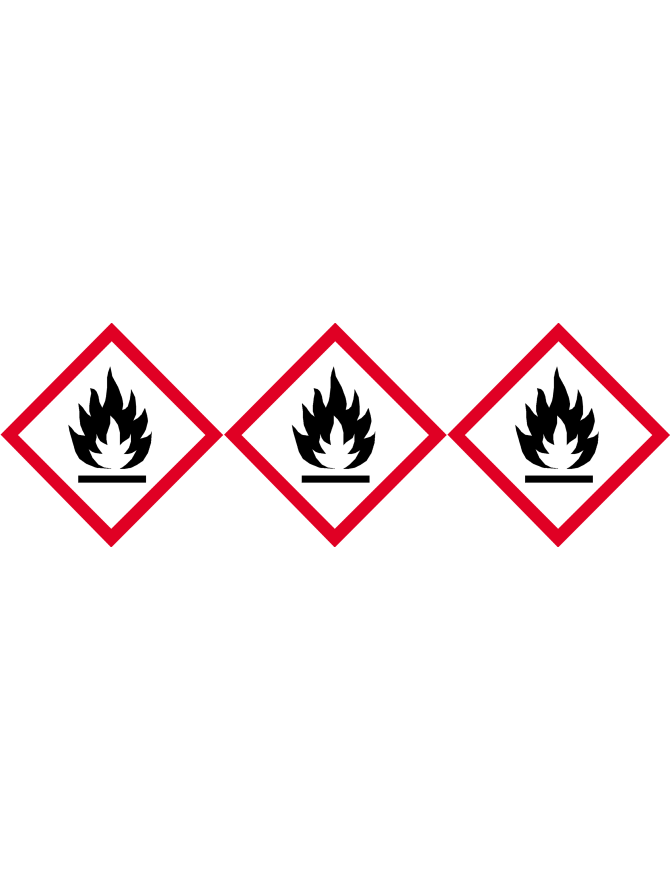 produits inflammables (3 fois 5cm) - Sticker/autocollant