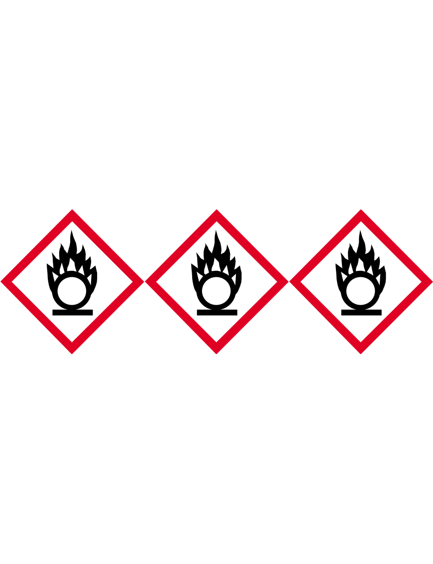 produits peut provoquer ou aggraver un incendie (3 fois 5cm) - Sticker