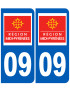 immatriculation 09 Midi Pyrénées - Sticker/autocollant