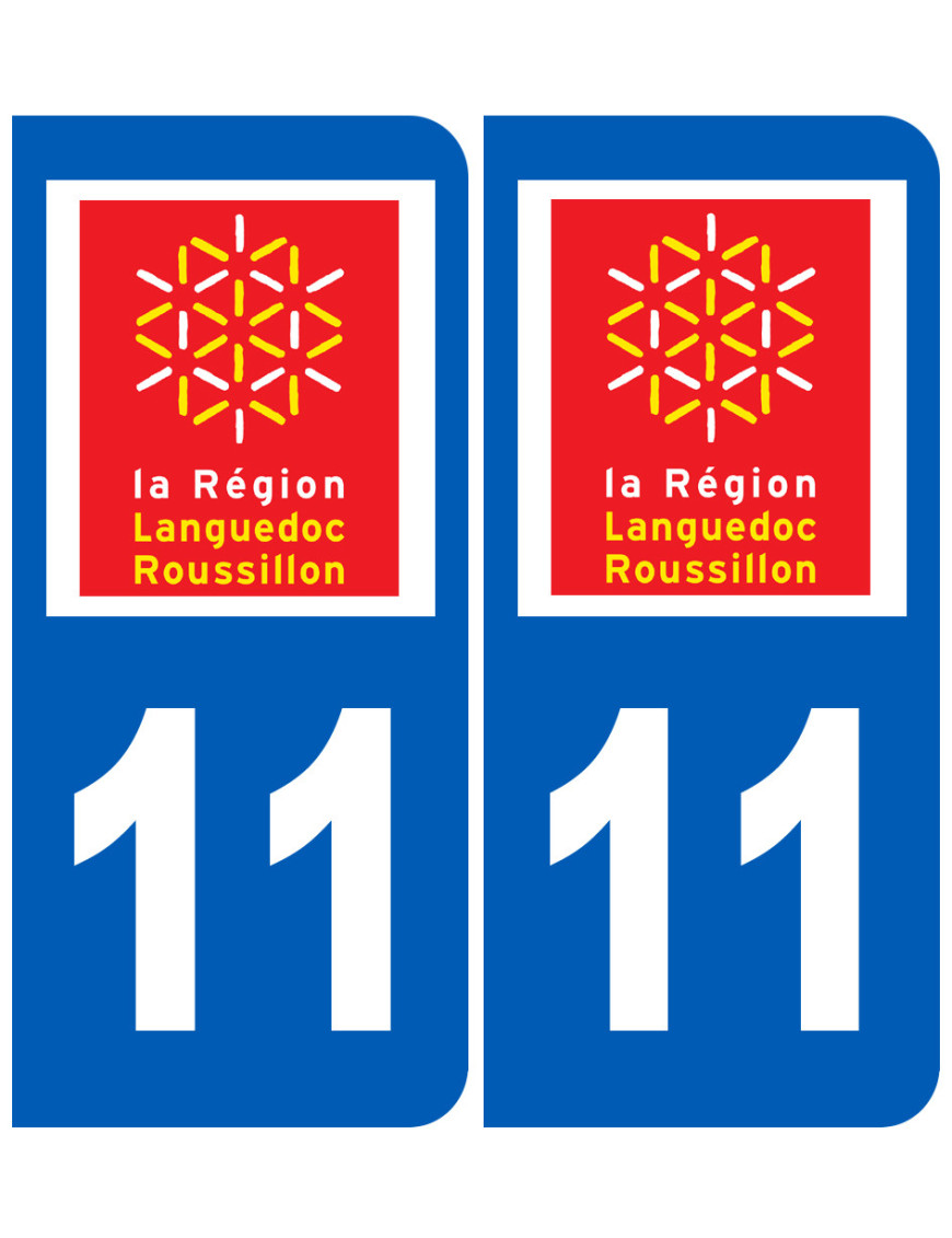 immatriculation 11 Languedoc Roussillon - Sticker/autocollant