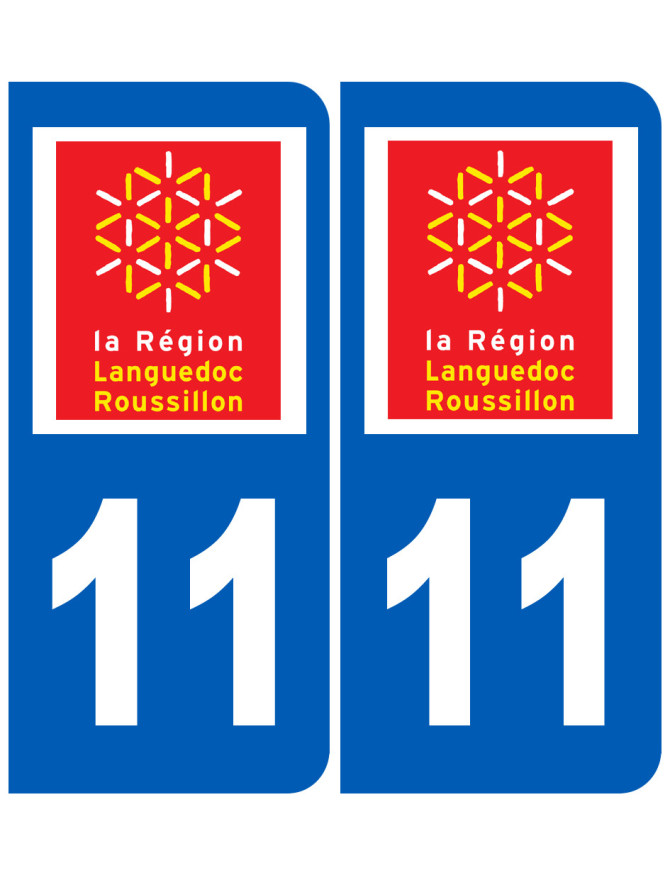 immatriculation 11 Languedoc Roussillon - Sticker/autocollant