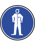 Protection corporelle obligatoire - 15cm - Sticker/autocollant