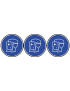 Protection visage obligatoire - 3fois 10cm - Sticker/autocollant