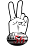 salut de motard breton 56 (10x4,8cm) - Sticker/autocollant