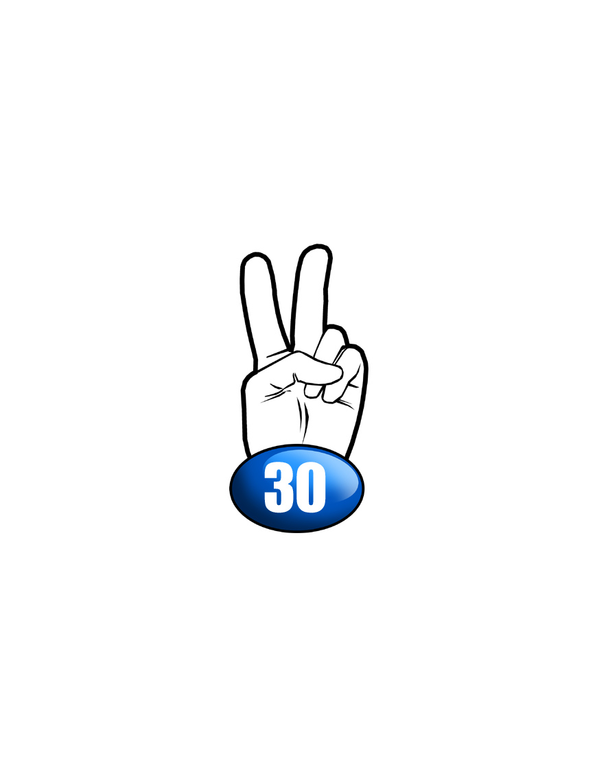salut de motard département 30 - 10x4,8cm - Sticker/autocollant