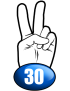 salut de motard département 30 - 10x4,8cm - Sticker/autocollant