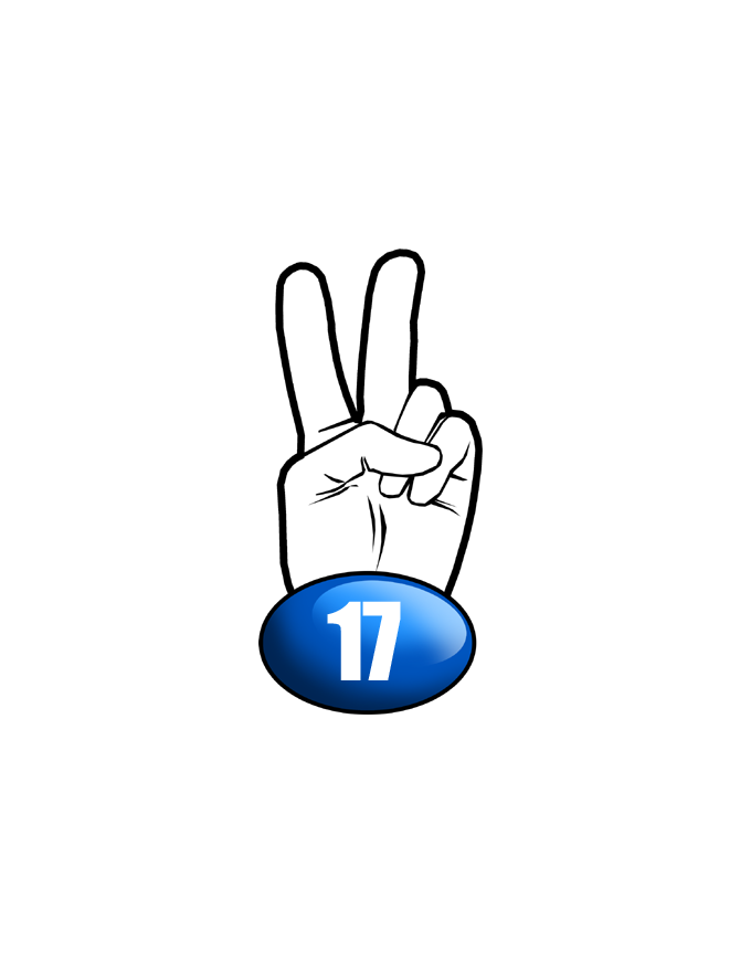 salut de motard département 17 - 10x4,8cm - Sticker/autocollant