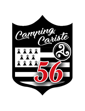 campingcariste Breton 56 - 20x15cm - Sticker/autocollant