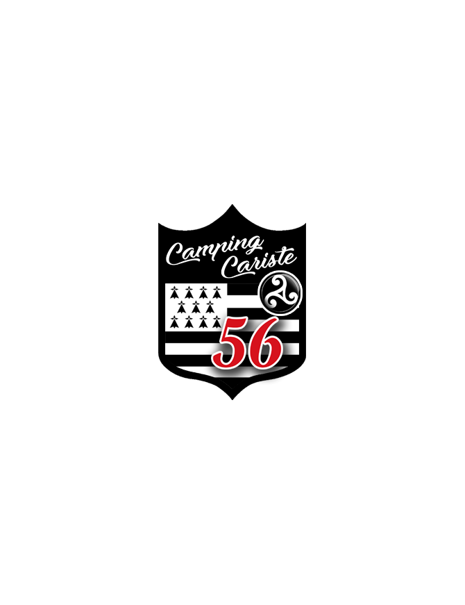 campingcariste Breton 56 - 20x15cm - Sticker/autocollant
