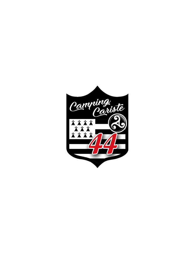 campingcariste Breton 44 - 20x15cm - Sticker/autocollant