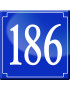 numéroderue186 - classique 10x10cm - Sticker/autocollant