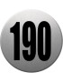 numéroderue190 - gris brossé 10x10cm - Sticker/autocollant